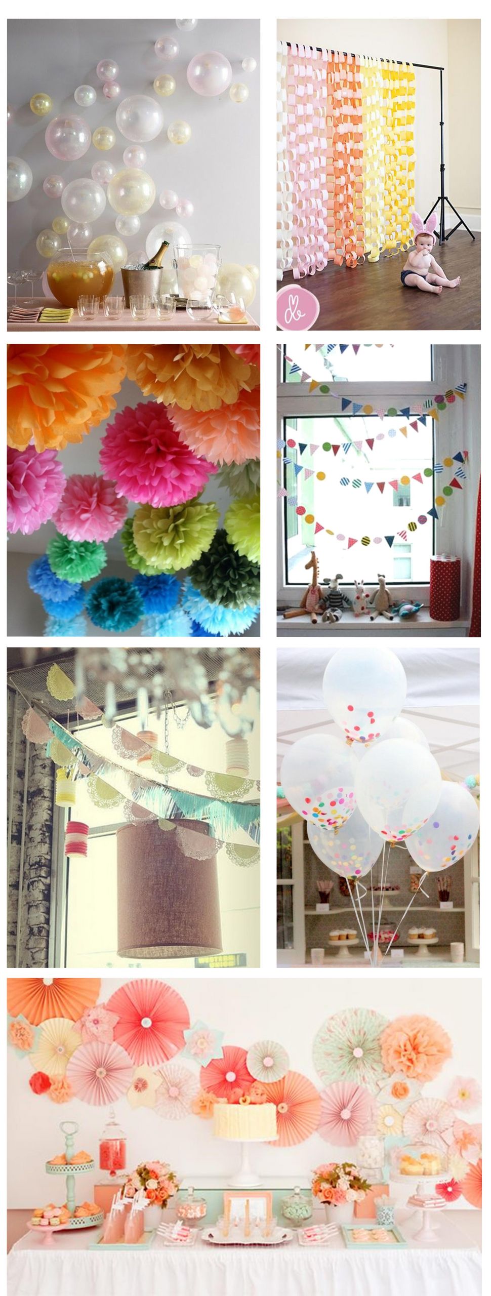 DIY Bday Party Decorations
 Ideas for home made party decorations