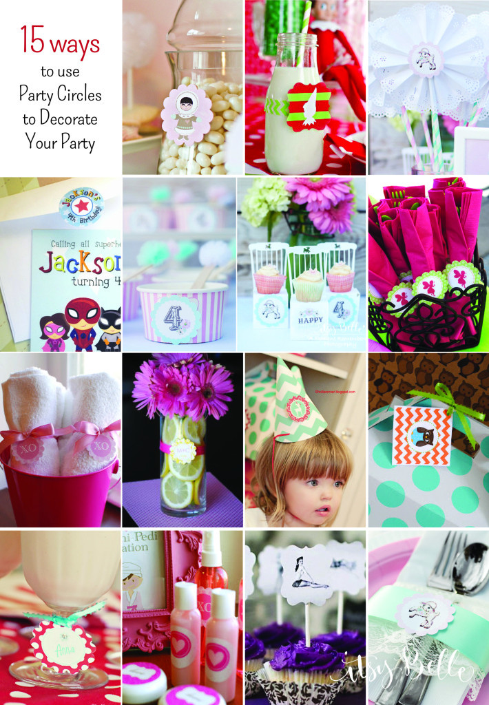 DIY Bday Party Decorations
 DIY Party on a Bud 15 Ideas for Using Party Circles
