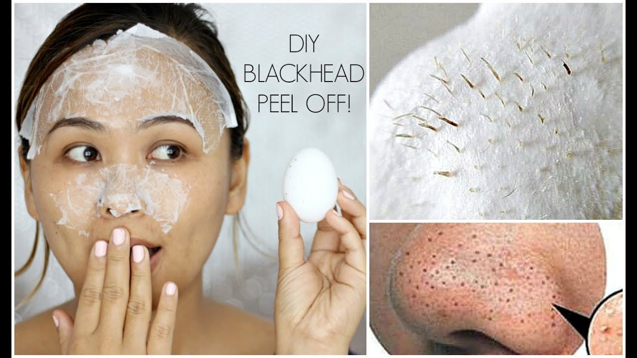 DIY Blackhead Removal Peel Off Mask
 DIY Blackhead Peel f Mask with an Egg