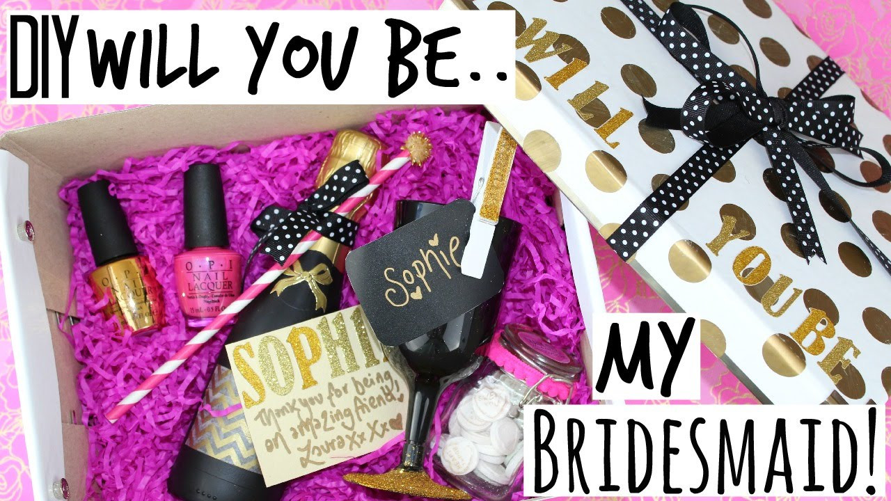 DIY Bridesmaid Gifts Ideas
 DIY Will You Be My Bridesmaid Gift