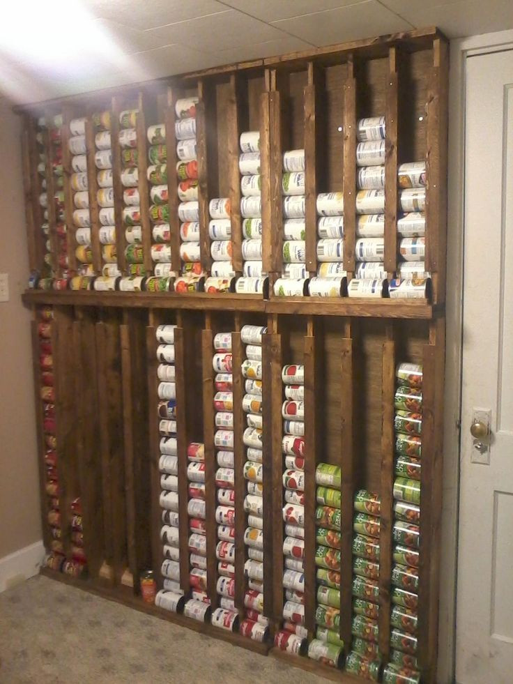 DIY Canned Food Organizer
 Diminutive Kitchen Storage proposals for a better