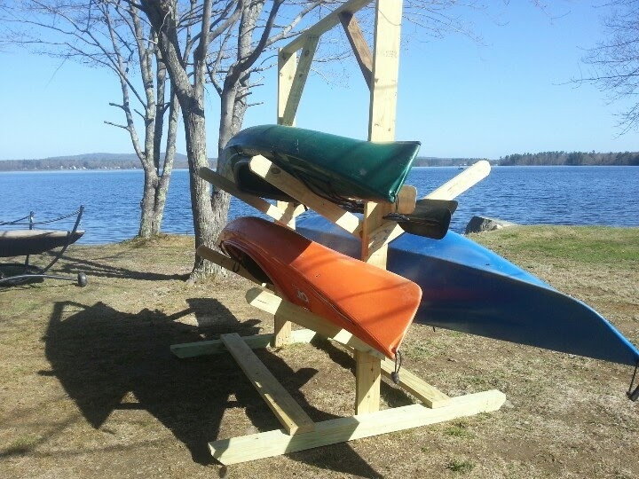 DIY Canoe Rack
 Fishing Boat Topic Diy outdoor kayak rack