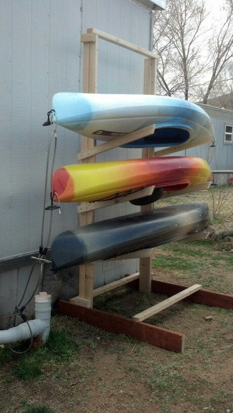 DIY Canoe Rack
 Kayak storage rack projects