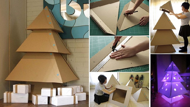 DIY Cardboard Christmas Trees
 DIY Makedo Cardboard Christmas Tree