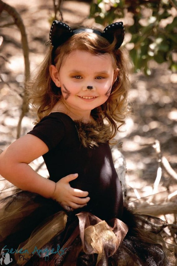 DIY Cat Costume Toddler
 Black Kitty Cat Tulle Tutu Costume for Toddlers by