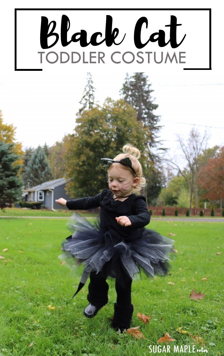 DIY Cat Costume Toddler
 black cat costume and diy tutu tutorial for toddler or