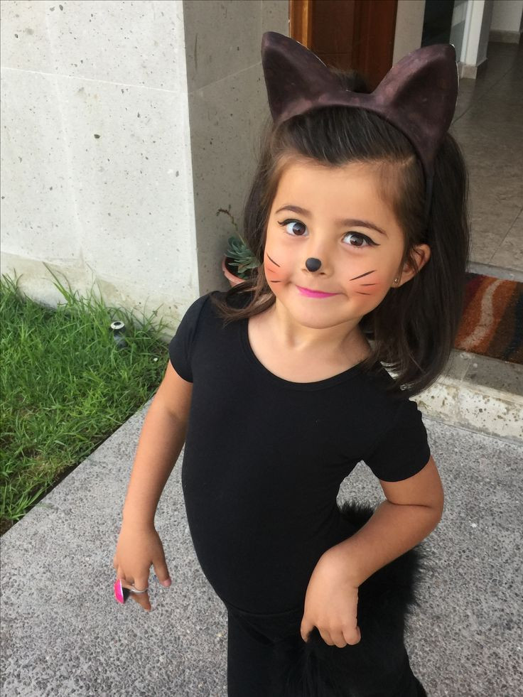 DIY Cat Costume Toddler
 Diy costume catgirl little girl toddler cat makeup 2019
