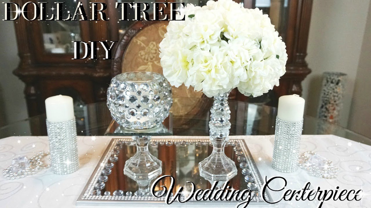 DIY Centerpiece For Wedding
 DIY DOLLAR TREE WEDDING CENTERPIECE 💎 DIY DOLLAR STORE