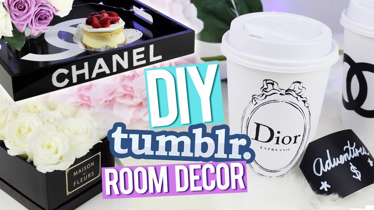 DIY Chanel Room Decor
 DIY Tumblr Room Decor ♥ Chanel Tray Dior Piggy Bank