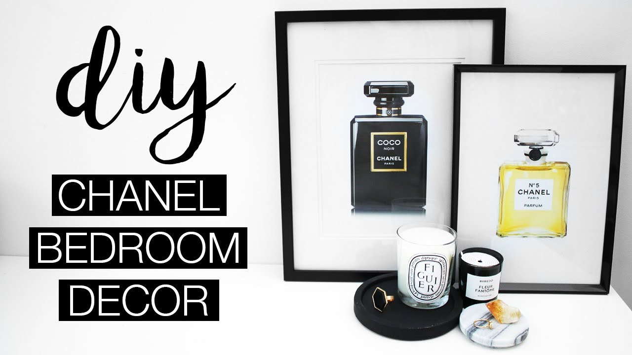 DIY Chanel Room Decor
 DIY ROOM DECOR Chic Chanel Prints DIY Bedroom Decor