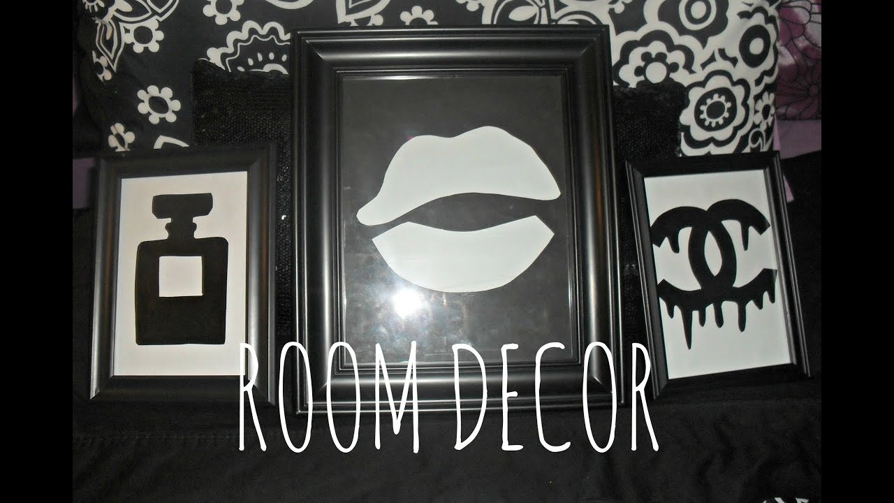 DIY Chanel Room Decor
 DIY ROOM DECOR Stencil Wall Decor chanel dripping logo