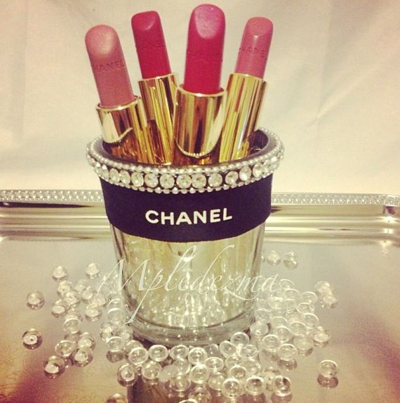 DIY Chanel Room Decor
 Coco chanel decor lipstick holder diy