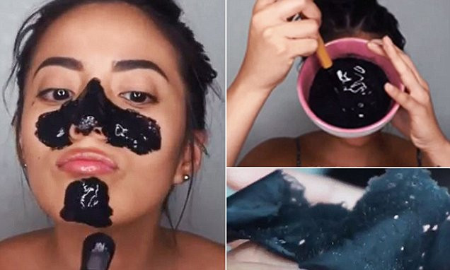 DIY Charcoal Mask Glue
 Beauty blogger creates DIY face mask out of charcoal and