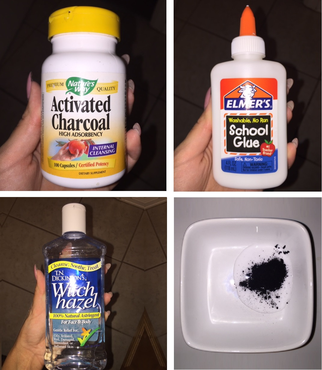 DIY Charcoal Mask Glue
 Activated Charcoal Face Mask Recipe With Glue
