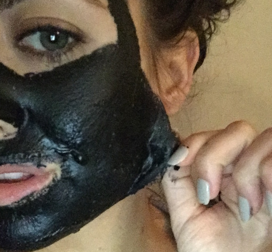 DIY Charcoal Mask Glue
 Charcoal and GLUE face mask The results Eleise