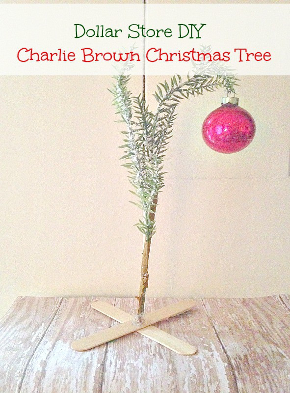 DIY Charlie Brown Christmas Tree
 Dollar Store DIY Charlie Brown Christmas Tree Moments