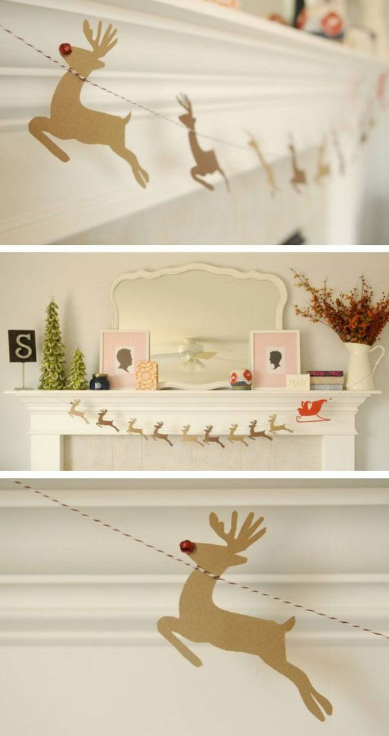 DIY Christmas Decorations Pinterest
 30 Gorgeous DIY Christmas Garland Decorating Ideas For