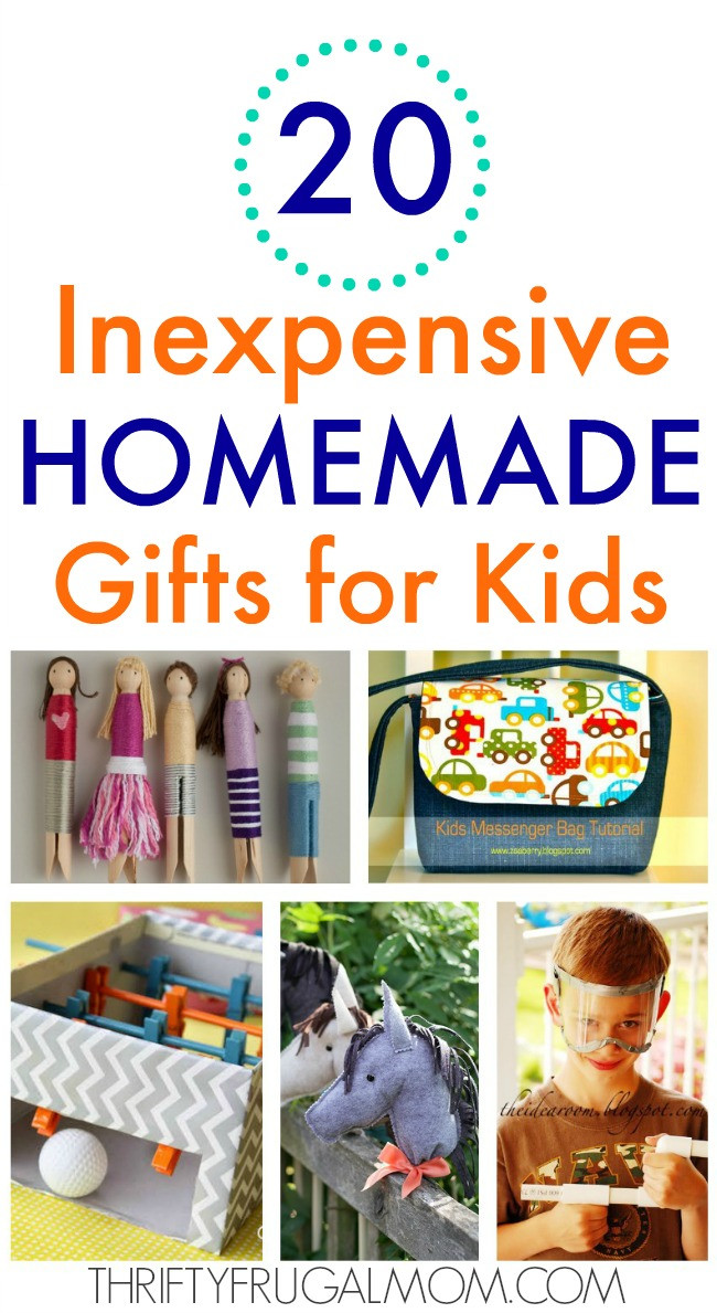 Diy Christmas Gifts For Kids
 20 Inexpensive Homemade Gifts for Kids