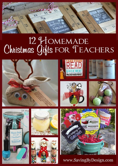 DIY Christmas Gifts For Teacher
 12 Homemade Christmas Gifts for Teachers