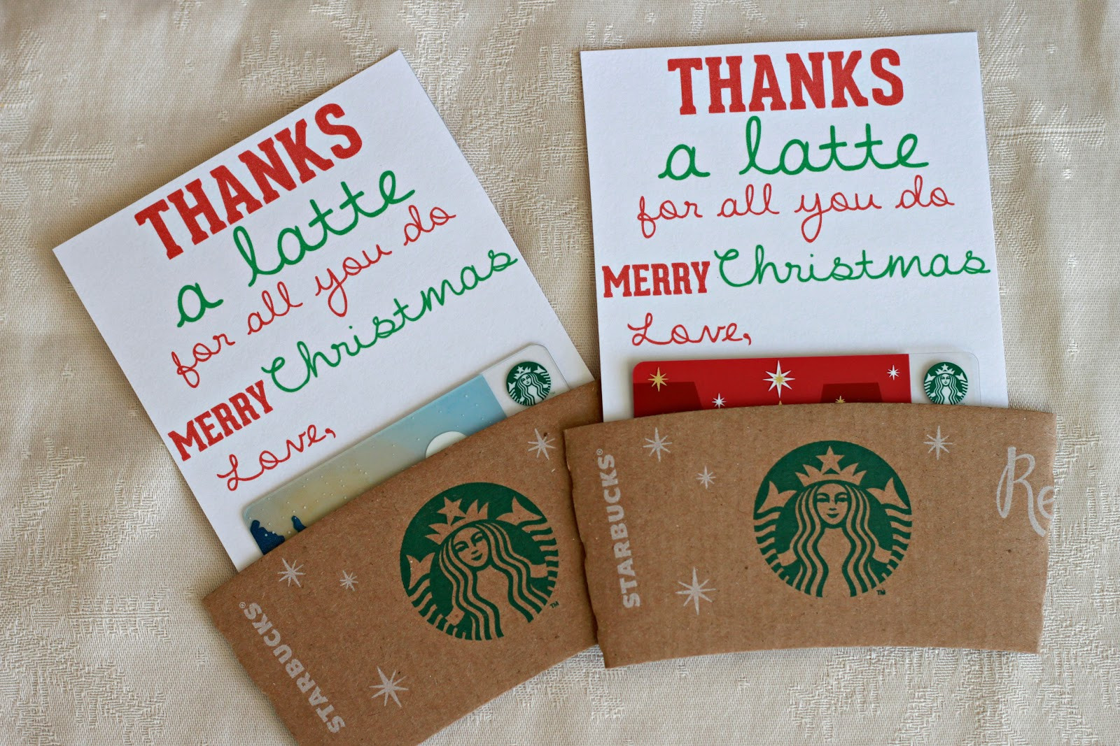 DIY Christmas Gifts For Teacher
 Man Starkey thanks a latte