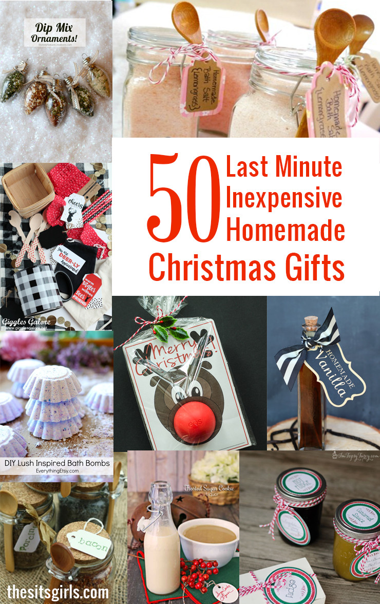 DIY Christmas Gifts For Women
 50 Last Minute Inexpensive Homemade Christmas Gifts