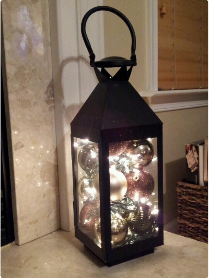 DIY Christmas Lantern
 50 Trendy and Beautiful DIY Christmas Lights Decoration