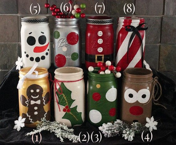 DIY Christmas Mason Jars
 25 Awesome DIY Christmas Decorating Ideas and Tutorials 2017