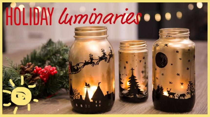 DIY Christmas Mason Jars
 DIY Christmas jar luminaries All 4 Women