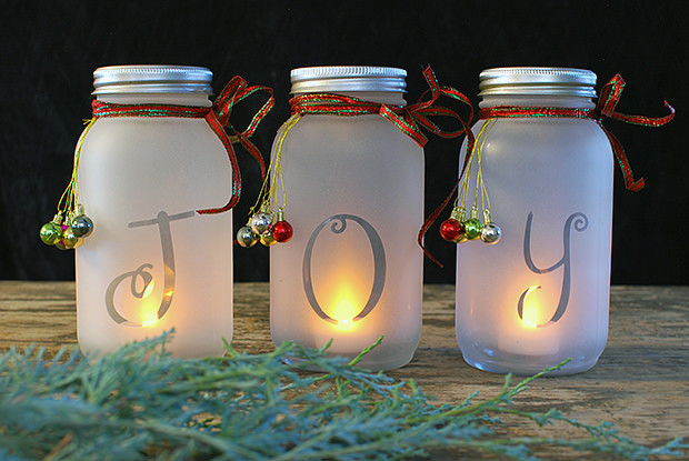 DIY Christmas Mason Jars
 DIY Mason Jar Holiday Luminaria • The Bud Decorator