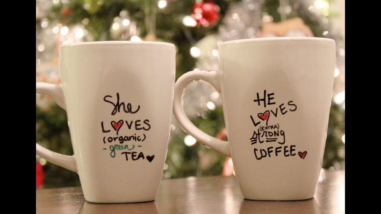 DIY Christmas Mug
 DIY Personalized mug Holiday Gift Idea C2C Day 6