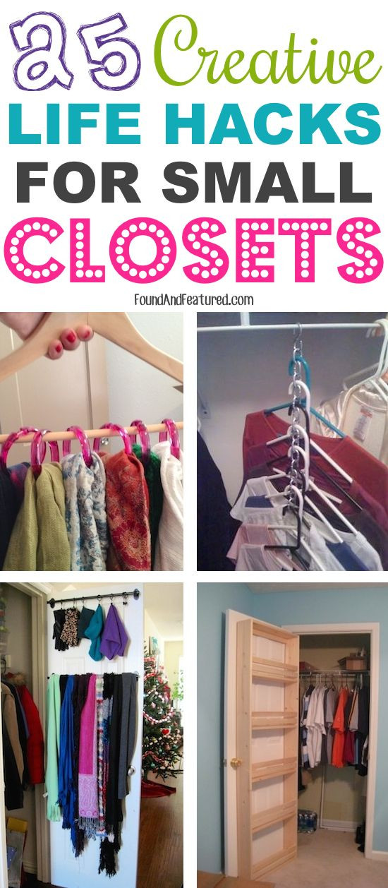 DIY Closet Organizing Ideas
 Lots of cheap small closet ideas DIY Orgnaization