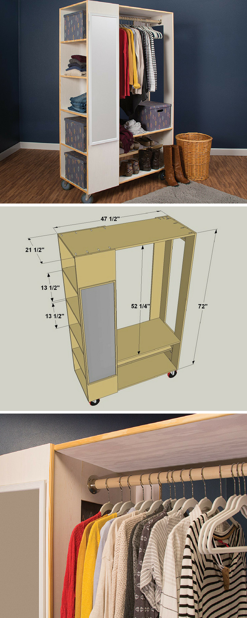 DIY Closet System Plans
 How to Build a DIY Freestanding Closet System