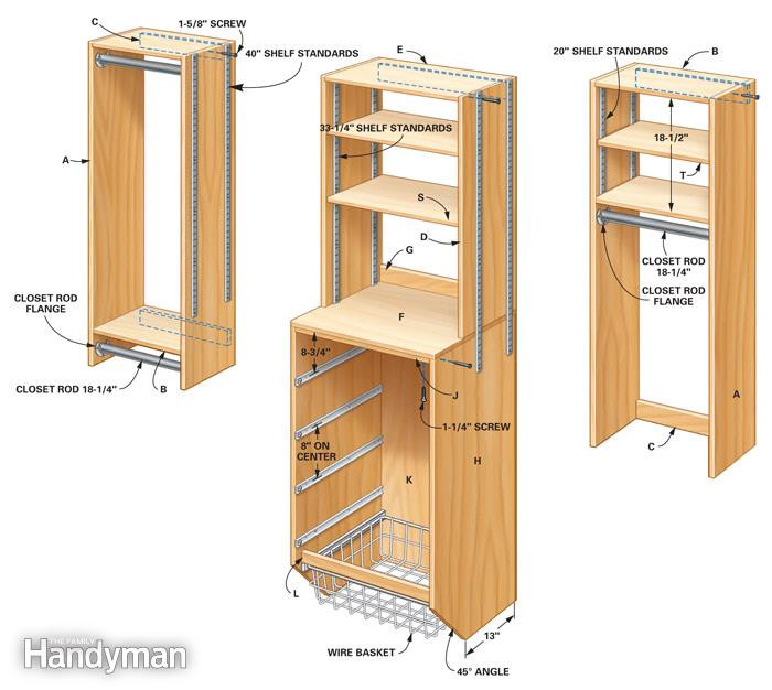 DIY Closet System Plans
 Storage How to Triple Your Closet Storage Space