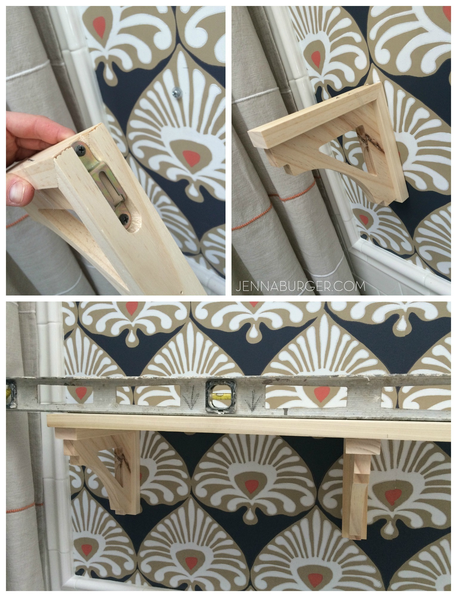 DIY Decorative Shelf
 DIY Simple Wood Shelf with Decorative Brackets Jenna Burger