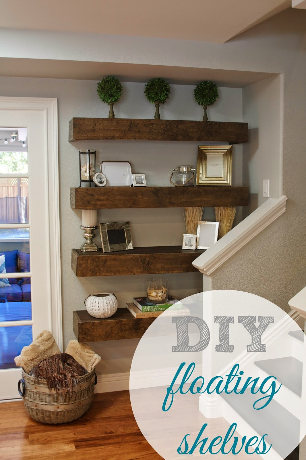 DIY Decorative Shelf
 simply organized Simple DIY Floating Shelves Tutorial
