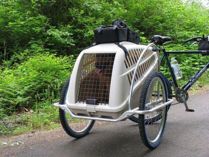 DIY Dog Bike Trailer
 35 multi purpose bicycle trailer for pets and gear for
