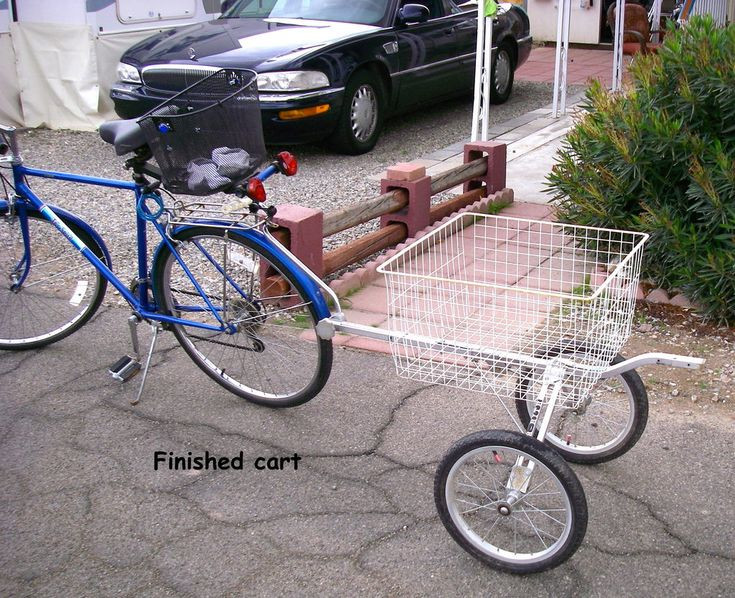 DIY Dog Bike Trailer
 BICYCLE UTILITY CART FROM OLD GOLF PULL CART