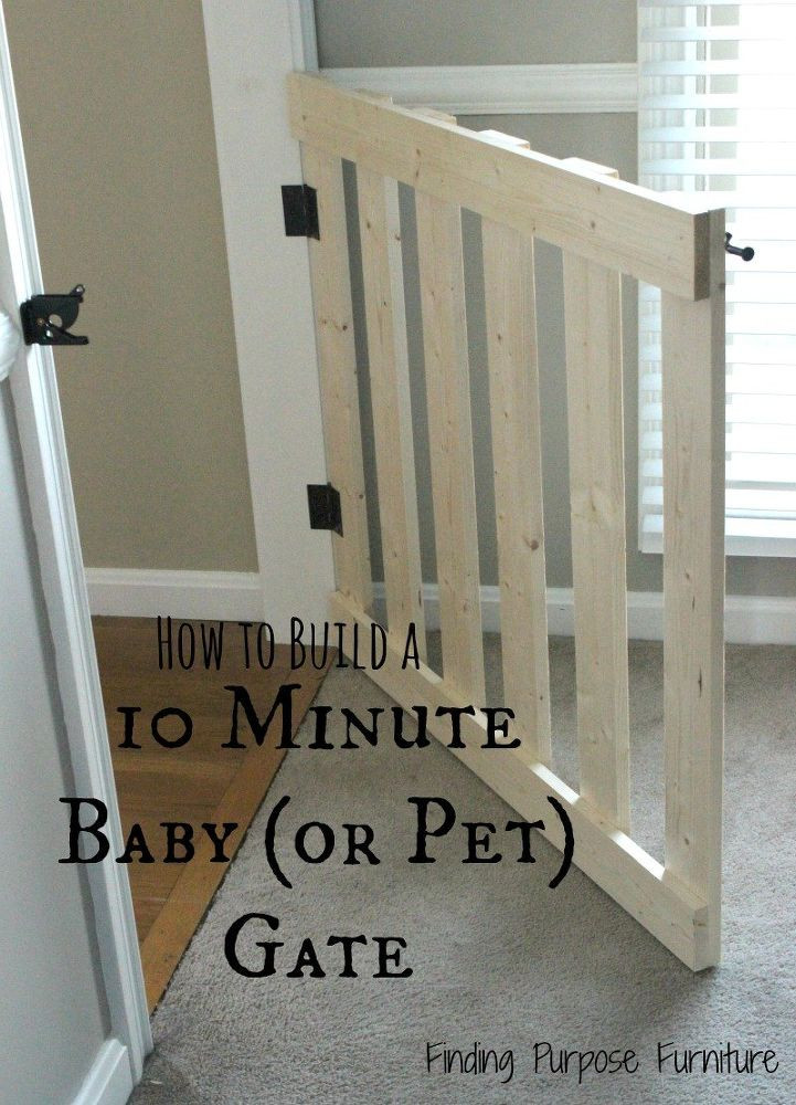 DIY Dog Gates Indoor
 10 Minute DIY Baby Pet Gate