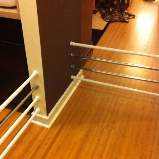 DIY Dog Gates Indoor
 25 Crazy Creative Uses For Tension Rods e Good Thing