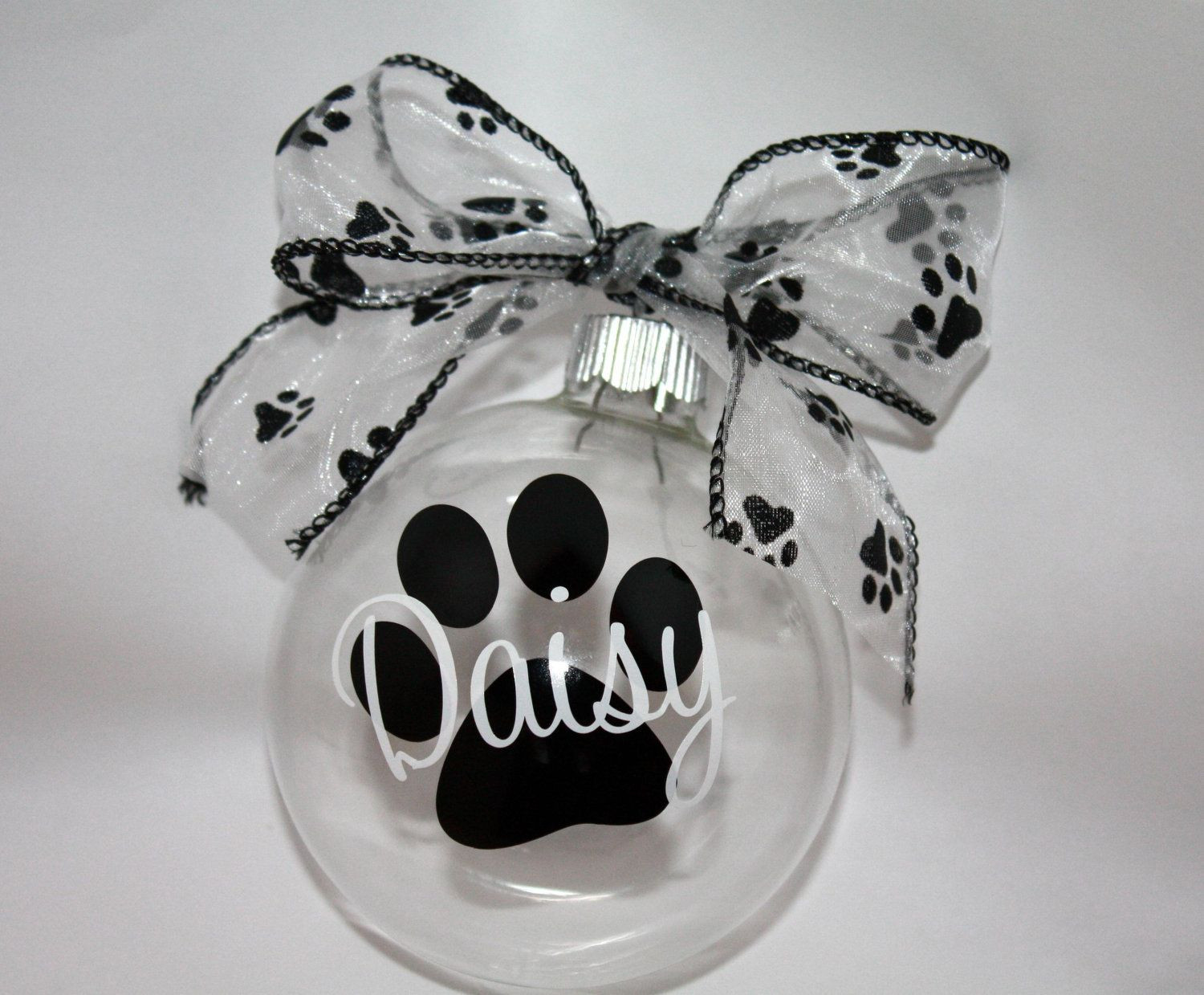 DIY Dog Paw Print Ornament
 Personalized Doggie paw print Ornament Christmas $10 00