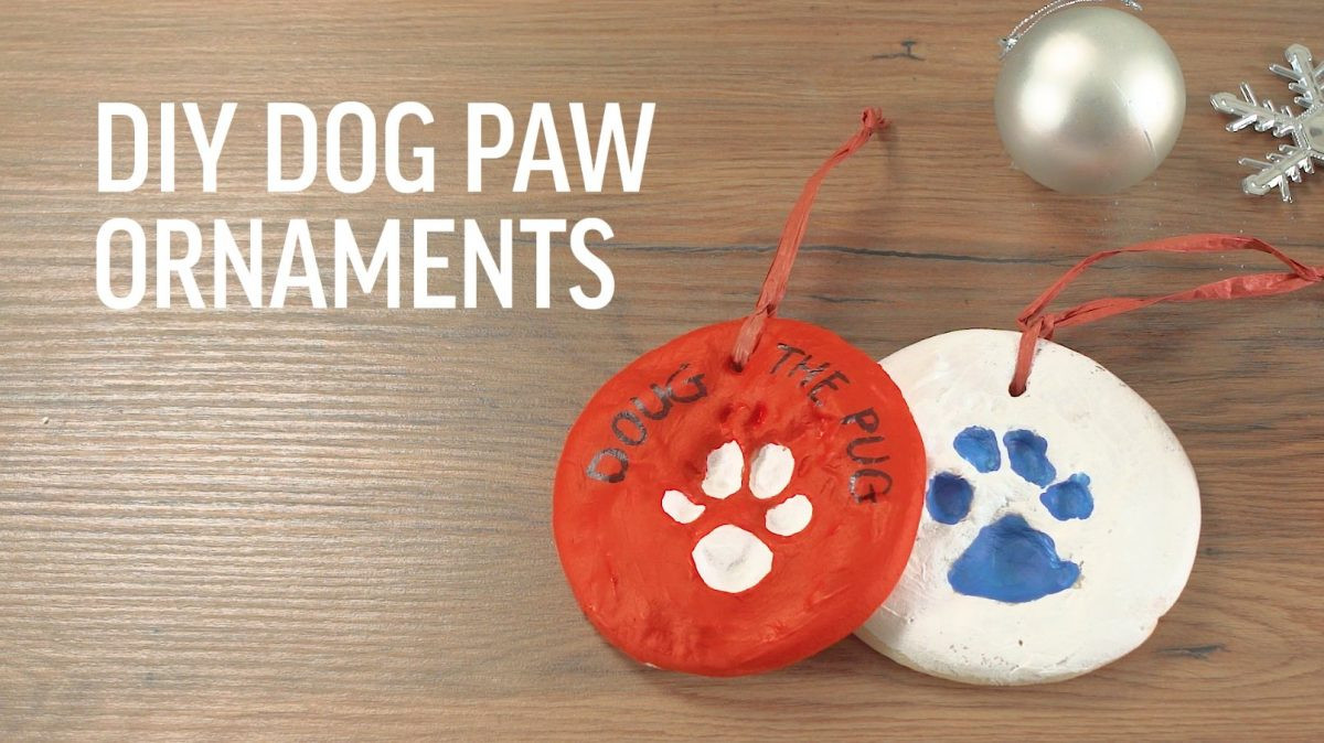 DIY Dog Paw Print Ornament
 DIY Dog Paw Print Christmas Ornaments