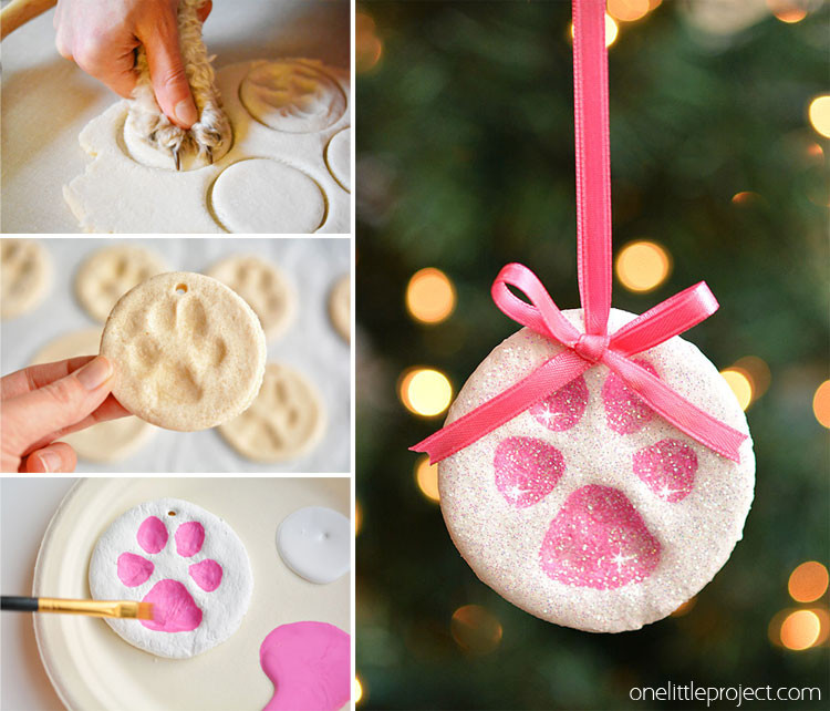 DIY Dog Paw Print Ornament
 40 Gorgeous DIY Christmas Ornaments for a Fun Festive