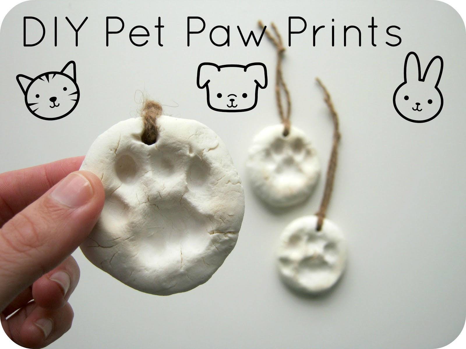 DIY Dog Paw Print Ornament
 DIY Paw Print Ornaments