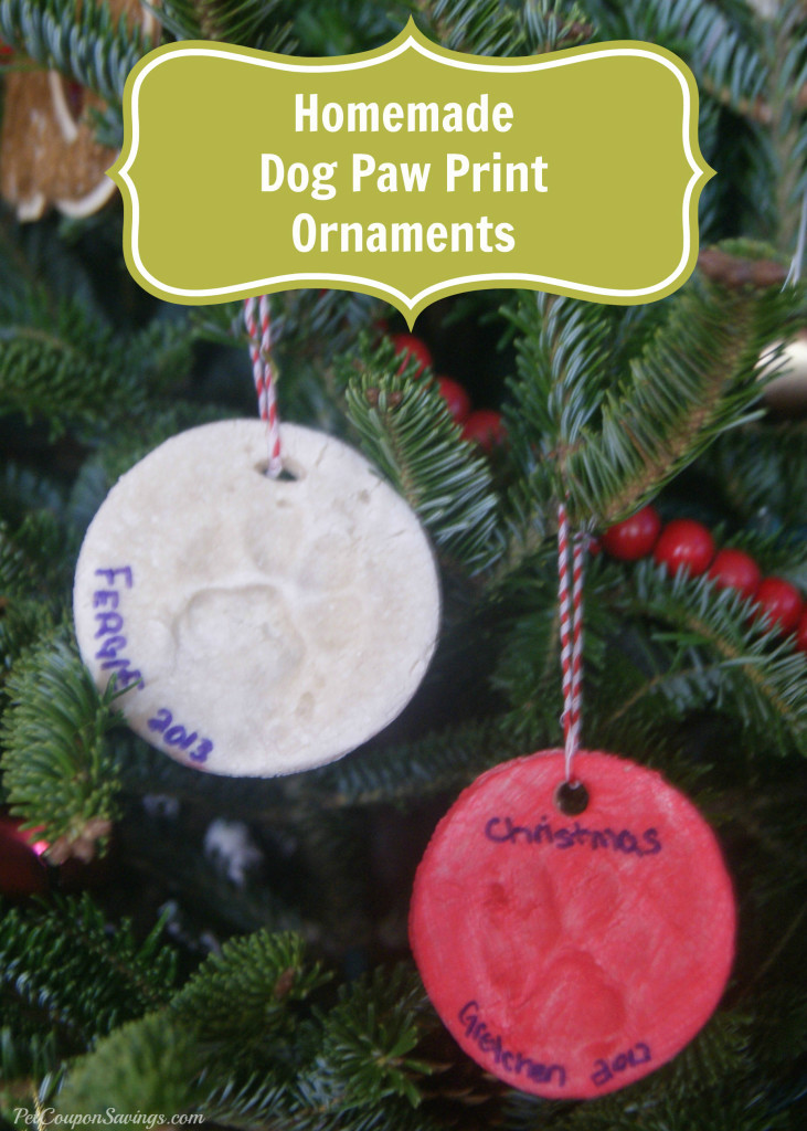 DIY Dog Paw Print Ornament
 Homemade Dog Paw Print Ornaments Pet Coupon Savings