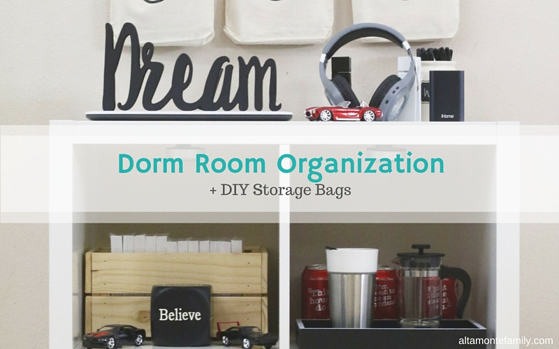DIY Dorm Organization
 College Dorm Room Organization DIY Storage Bags
