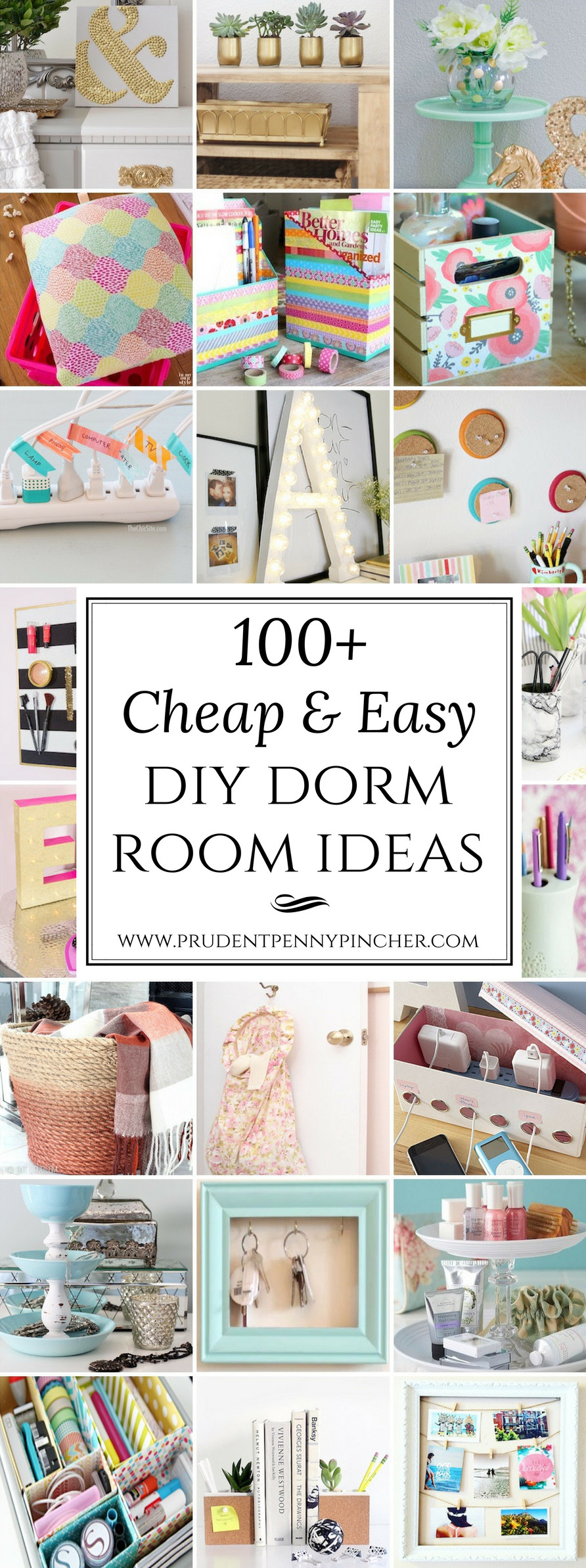 DIY Dorm Organization
 100 Cheap and Easy Dorm Room DIY Ideas Artsy♡