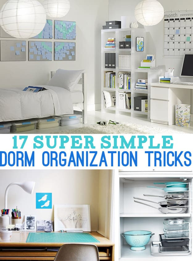 DIY Dorm Organization
 17 Easy DIY Dorm Organization Tricks DIY Crafts Mom