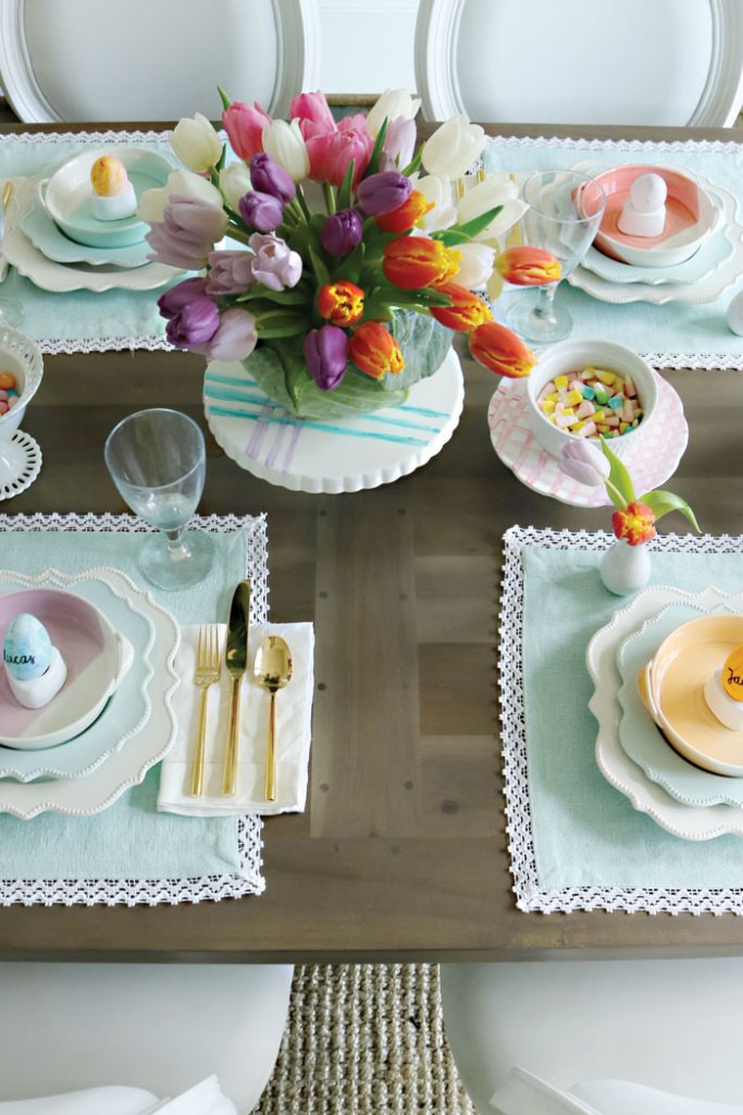 DIY Easter Christian Table Decorations
 Spring Easter Table Decorations Darling Darleen