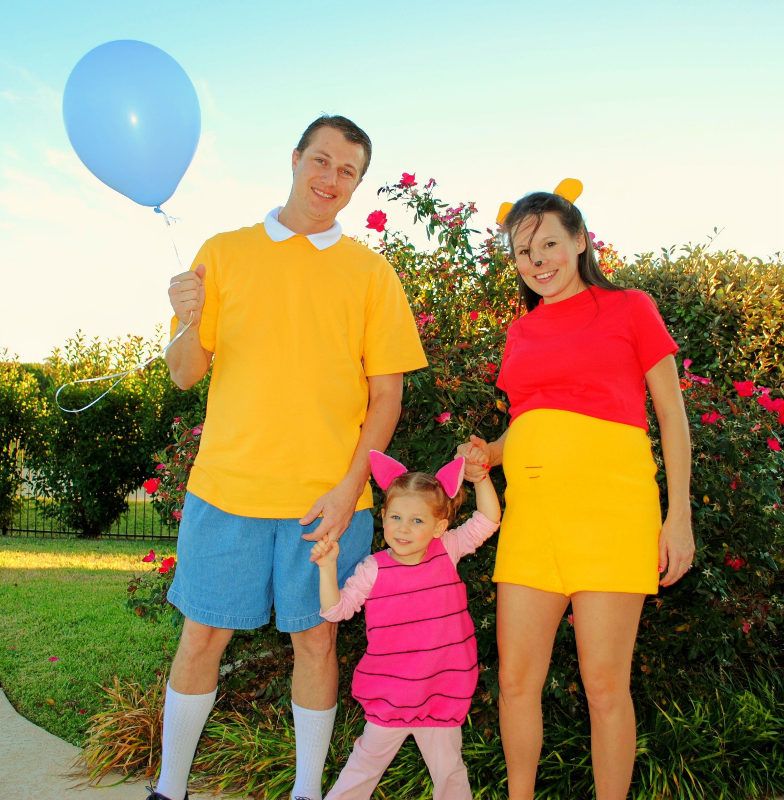 DIY Eeyore Costume
 Winnie the Pooh Easy DIY Family Costumes Kind of creepy