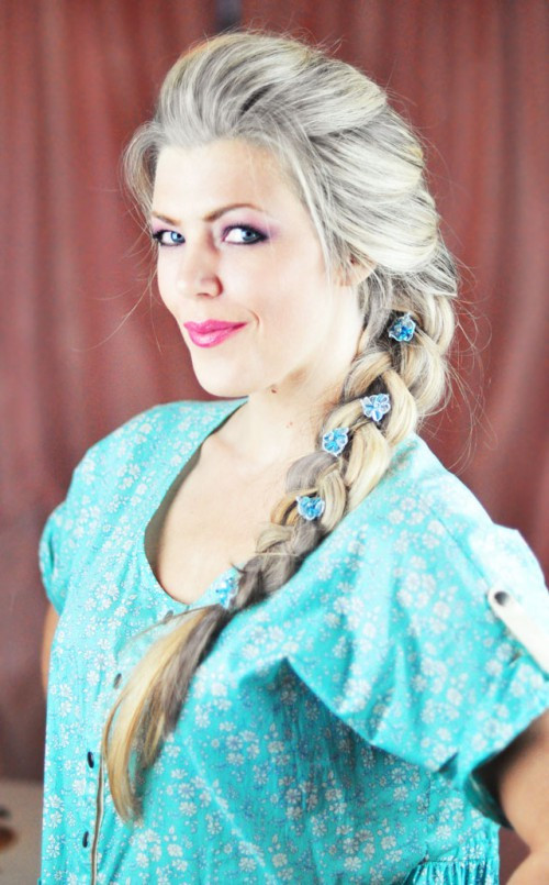 DIY Elsa Hair
 DIY Elsa French Braid Hairstyle From Frozen Styleoholic